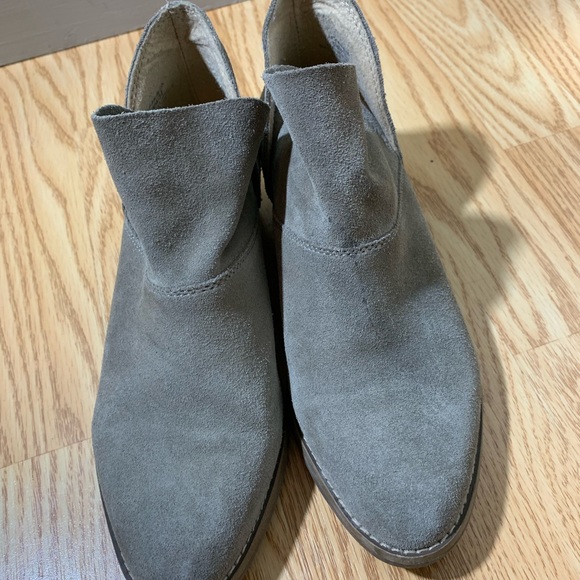 Lucky Brand ankle boots suede fahmida 6.5 size 37 - Picture 5 of 10